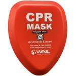 WNL Products CPR Rescue Mask, Adult/Child & Infant Pocket Resuscitator, Hard Case Kit with Belt Clip