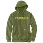 Carhartt Felpa con logo Rain Defender Graphic, verde scuro, L