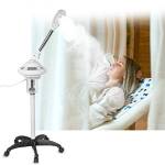 GOTOTOP Vaporizzatore Viso Caldo Professionale 220V 750 W con Ozono, Altezza regolabile, con Ruote, Vapore aromatico mobile, per la cura della pelle del viso, per salone di bellezza, SPA, casa