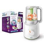 Philips Avent SCF870/20 EasyPappa - Cuocipappa Multifunzione 2 in 1, Cuoci a Vapore e Frulla