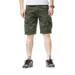 TONY BACKER Uomo Pantaloncini Range 50cm da Uomo con Multi Tasche, Verde, Cotone, Pantaloncini, 44 S IT