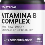 Vitamina B Complex ad Alto Dosaggio - 180 Compresse di Vitamine Gruppo B con Biotina, Acido Folico, B1,B2,B3,B5, Vitamina B6, Vitamina B12 - Per la Riduzione di Stanchezza e Affaticamento