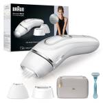 Braun Silk-expert Pro 3 Epilatore Luce Pulsata, Alternativa al Laser, Ideale per Zone Sensibili, Viso, Bikini e Ascelle, 3 Testine, Rasoio, Custodia Viaggio, Idea Regalo, PL3221 Bianco e Argento