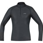 GOREWEAR M GORE WINDSTOPPER Base Layer Thermo Maglia colla alt, Nero, L