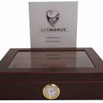 GERMANUS Sigari Humidor "Mensalla" Con Igrometro e Umidificatore e GERMANUS Manuale Marrone Scuro