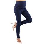 Milano - Jeans Premaman Donna Basic, Super Elasticizzato e Comodo, Pantaloni Skinny, Abbigliamento per Ogni Fase della Gravidanza (Denim, S)