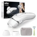 Braun Silk-expert Pro 3 Epilatore Luce Pulsata, Alternativa al Laser, Ideale per Zone Sensibili, Viso, Bikini e Ascelle, 2 Testine, Rasoio, Custodia Viaggio, Idea Regalo, PL3133 Bianco e Argento