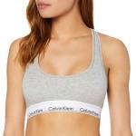 Calvin Klein Unlined Bralette 0000F3785E, Grigio (Grey Heather), S Donna