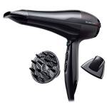 Remington Asciugacapelli Professionale 2300W - Generatore di ioni per lucentezza -motore di lunga durata , 3 livelli di riscaldamento, due ugelli per lo styling + diffusore, Pro Air AC5999