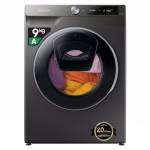 Samsung Lavatrice AI control Addwash WW90T684DLN/S3, Libera installazione, 9 Kg, 1400 RPM, WiFi, Ecodosatore, Vapore, Carica Frontale, 60l x 85h x 55p cm, Nero