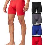 32 Gradi Cool Mens 4-Pack Active Mesh Quick Dry Performance Boxer Breve - - Large