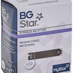 BGStar Mystar Strisce Reattive per misurazione della glicemia, 50 strisce