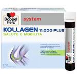 Doppelherz system KOLLAGEN 11000 PLUS - Integratore Alimentare per Ossa, Articolazioni e Tendini con Collagene, Vitamine, Oligoelementi e Altro - Senza Glutine e Lattosio - 30 Fiale