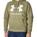 Under Armour Felpa con Cappuccio Rival Fleece Big Logo, Tenda, L Uomo