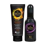 SKYN Oriental Touch Lubrificante (200ml) & All Night Long (80ml) | Gel lubrificante per massaggi al profumo di gelsomino e tè verde,piacere per coppie e giocattoli, sensazione naturale