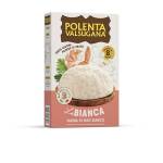 Valsugana, Polenta Bianca Rapida, Confezione da 375g, con Farina di Mais Bianco, Gusto Delicato, Pronta in Pochi Minuti, Senza Glutine