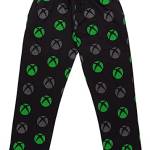 Xbox Lounge Pants Mens Black Game Console Pigiama Pantaloni Pantaloni Bottoms PJ S