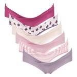 Intimate Portal Mutande Gravidanza in Cotone Mutandine Premaman Maternitá e Post Parto Donna Slip Bikini Pacco da 6 Blume XL