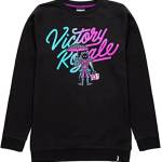 Fortnite Maglione Boys Kids Victory Royale Game Black Jumper T-Shirt 11-12 Anni