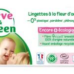 Love & Green Salviette per Neonati Ipoallergeniche allo 0% - Profumo di Fiori d'Arancio x64