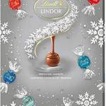 Lindt Lindor Blissful - Calendario dell'Avvento con Tartufi di Cioccolato svizzero, 300 g, con biglietto di auguri stagionale, colore: Argento/Family Fun Christmas 2021