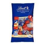 Lindt Napolitains Praline di Cioccolato al Latte, Fondente, con Nocciole, 150 Cioccolatini, in confezione assortita maxi formato 1kg