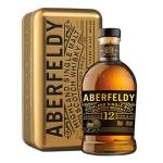 Aberfeldy 12 Anni Highland Scotch Single Malt Whisky in confezione regalo, invecchiato in botti di rovere, note di miele, frutta, spezie, vaniglia e sentori affumicati, Vol. 40%, 70 cl / 700 ml