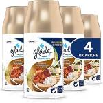 Glade Automatic Spray Ricarica, Profumatore per Ambienti, Fragranza Sensual Sandalwood & Jasmine, Formato Scorta da 4 Ricariche da 269 ml