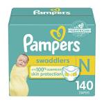 Diapers Newborn/Size 0 (< 10 lb), 140 conti, Pampers Swaddlers Disposable Baby Diapers, Enormous Pack