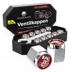 WEIDEBACH® Tappi Valvole Esagonali in Alluminio, 10 Pezzi, Tappini Valvole Auto Avvito-facile, Tappi Camere d'Aria Biciclette, Tappi Valvole Bici, Tappini Gomme Auto, Coprivalvole, Tappi Pneumatici