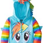 My Little Pony - Felpa con cappuccio da bambina Rainbow Dash 4 anni