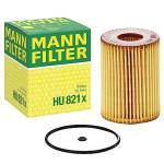 MANN-FILTER HU 821 X Filtro Olio Set Filtro Olio con guarnizione / Set di guarnizioni – Per Auto