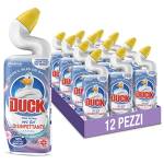 Duck WC Gel Disinfettante - Liquido per WC, Uccide fino al 99,9% dei batteri, Fragranza Lavanda, Formato Scorta da 12 pezzi