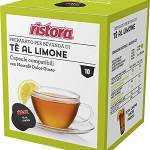 160 CIALDE CAPSULE COMPATIBILI DOLCE GUSTO RISTORA PREPARATO SOLUBILE PER BEVANDA DI TE' A LIMONE