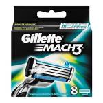 Gillette Lamette di Ricambio per Rasoio Uomo Mach3, 8 Pezzi, L'imballaggio può variare