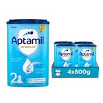 APTAMIL Nutribiotik 2 - Latte di Proseguimento in Polvere per lattanti ddai 6 ai 12 mesi - Confezione da 3200 grammi (4 confezioni da 800g)