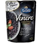 Riso Scotti, Rapid Venere, Riso Venere Integrale Cotto al Vapore, Pronto in 2' in Microonde, Riso con Gusto e Profumo Aromatico, Facile da Cucinare, Formato 230 g