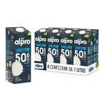 ALPRO PROTEIN 50g, Bevanda alla SOIA, 100% vegetale con vitamine B2, B12 e D (8 confezioni x 1 Litro)