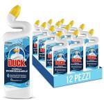 Duck WC Gel con Formula Biodegradabile, Fragranza Brezza Marina, Flacone Riciclabile - Formato Scorta da 12 Pezzi da 750 ml