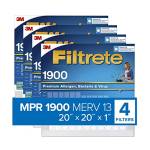 Filtrete UT02 – 6pk-1e filtro dell' aria, 20 pollici x 20 pollici x 1 pollici, bianco