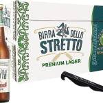 Sicilia Bedda- Birra dello Stretto Premium Lager - Puro Malto - 24 Bottiglie da 33 Cl. - Con Apribottiglia Sicilia Bedda