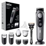 Braun Series 9 Rasoio Elettrico Barba Con Lama Barba Barba Problade E Strumenti Professionali, Regolabarba Uomo 40 Lunghezze, Base Di Ricarica E Custodia Esclusiva, BT9420 Grigio