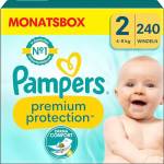 Pampers Pannolini per bambini, taglia 2 (4-8 kg), protezione premium, mini, confezione da 240 pezzi