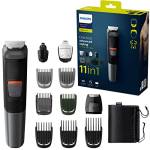 Philips Multigroom series 5000 11 in 1, Barba, capelli e corpo MG5730/15 11 accessori, tecnologia DualCut, fino a 80 min di autonomia, impermeabile