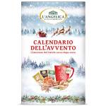 L'Angelica, Calendario dell'Avvento, 24 Giorni di Coccole e Benessere, Cofanetto con 24 Tisane fra cui Tisane Fredde e Tisane Calde, Emozioni al Cacao, Tisane Funzionali