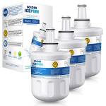 GOLDEN ICEPURE 3X Sostituzione Cartuccia Filtro Acqua Frigorifero per Samsung Aqua Pure Plus DA29-00003F DA29-00003G DA29-00003B DA97-06317A HAFCU1 / XAA HAFIN2 / Exp APP100 / 1 WSS-1 WF289 (fattura)