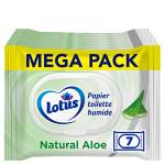 LOTUS Carta igienica umida naturale Aloe – senza coloranti né profumi, fibre FSC 100% di origine naturale, 294 fogli, 489016