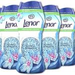 Lenor Profumatore Bucato Perle Profumate Lavatrice, Risveglio Primaverile, Confezione da 6 (6 x 210 g), Intensificatore di Profumo, Maxi Formato, 100% Plastica Riciclata