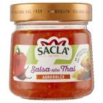 Saclà, Salsa alla Thai, Condimento a Base di Peperoni, Aglio e Peperoncino, Piccante e Agrodolce, Ideale con Piatti di Carne, Pesce e Fritture, Vaso Vetro, 210g, Confezione da 6 Pezzi