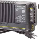 Blue Sea Systems 7605 Battery Link Charger 10A 2 Bank con 65A Relè di Ricarica Automatica, 12V